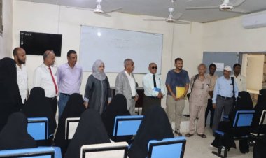 فريق التوجيه والرقابة الرئاسي يدشن العام الجامعي الجديد بجامعة أبين