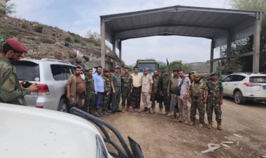 بتكليف من العميد الوالي..فريق من القيادة العامة للحزام الامني يزور قوات الحزام بالضالع