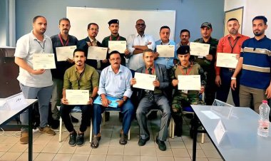 مطار عدن الدولي يختتم الدورة الخاصة بمشرفي أمن الطيران