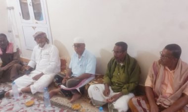 انتقالي ساه يزور رئيس اللجنة المحلية بمركز الضبيعة للاطمئنان على صحته