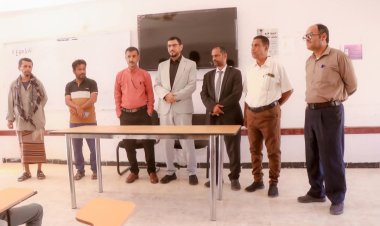 الدكتور لمروق يدشّن العام الدراسي الجديد بمعهد أمين ناشر العالي للعلوم الصحية في شبوة