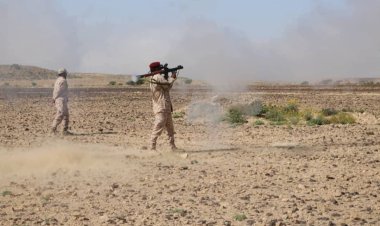 لواء حضرموت ينفذ مشروع رماية بسلاح الآر بي جي ٧ في ختام دورة تخصصية للسلاح بمعسكر قيادته في "لبنة بارشيد"