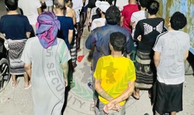 الإدارة العامة لمكافحة المخدرات بقوات الحزام الأمني ترحل 30 متهماً في قضايا المخدرات إلى السجون المركزية بعدن