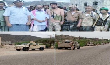 اللواء الأول دعم وإسناد يوقف اشتباكاً قبلياً دامياً في المحفد بأبين