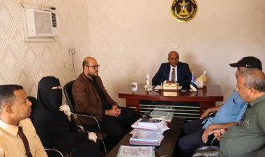 الخليفي والجفري يلتقيان الاتحاد العام لرياضة المعاقين بساحل حضرموت