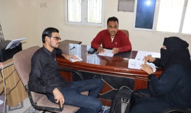 فريق التوجيه والرقابة الرئاسي يطلع على عمل عدد من الإدارات بانتقالي أبين