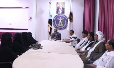فريق التوجيه والرقابة الرئاسي يناقش أوضاع اتحاد الحرفيين الجنوبيين بالمهرة