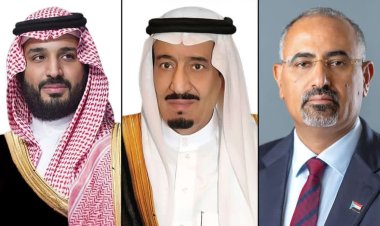 الرئيس الزُبيدي يهنئ خادم الحرمين الشريفين وولي عهده باليوم الوطني السعودي الـ95