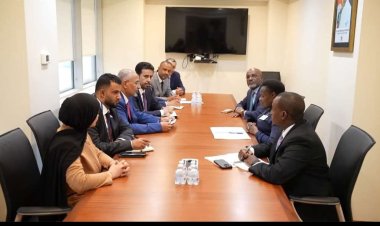 الرئيس الزُبيدي يبحث مجالات التعاون المشترك مع جمهوريتي أوغندا والصومال