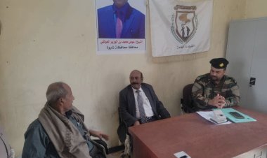 رئيس تنفيذية انتقالي شبوة يتفقد مقر لجنة استقبال المجندين الجدد لقوات دفاع شبوة