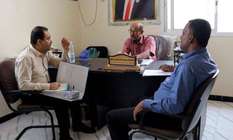 فريق التوجيه والرقابة الرئاسي يطلع على جهود عمل الإدارة المالية والإدارية في انتقالي لحج