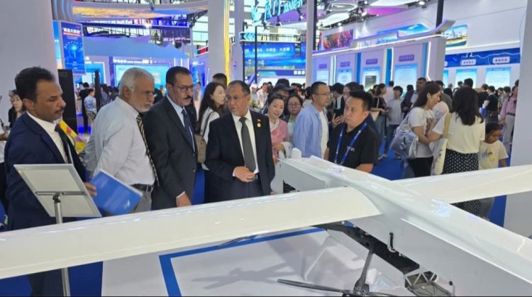 وزير الصناعة يشيد بجناح اليمن المشارك في المعرض السابع للصين والدول العربية