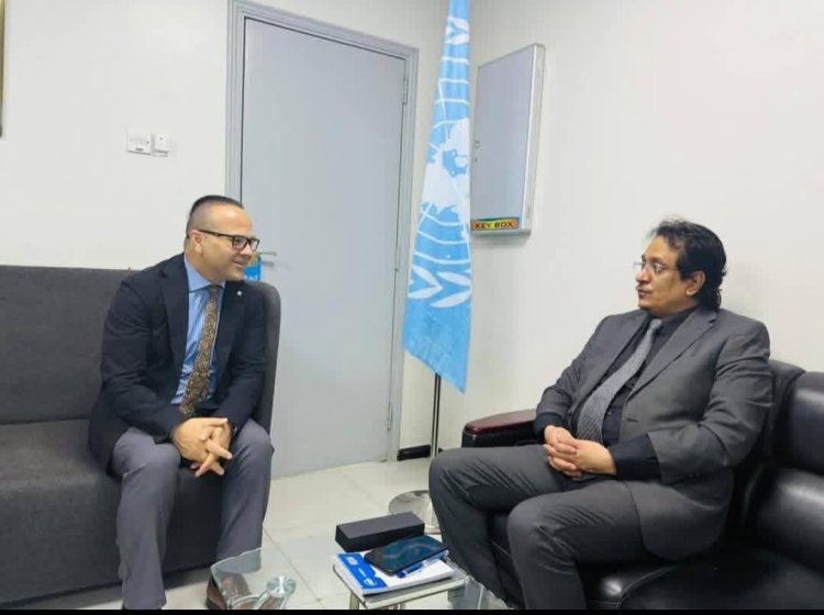 الوكيل الخليفي يناقش مع المفوضية السامية التحديات الكبرى لمواجهة مشكلة الهجرة غير الشرعية في شبوة