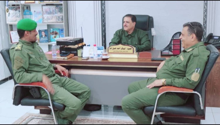 لقاء أمني مشترك بين نائب مدير أمن عدن والعميد جلال الربيعي لبحث تعزيز التنسيق الميداني