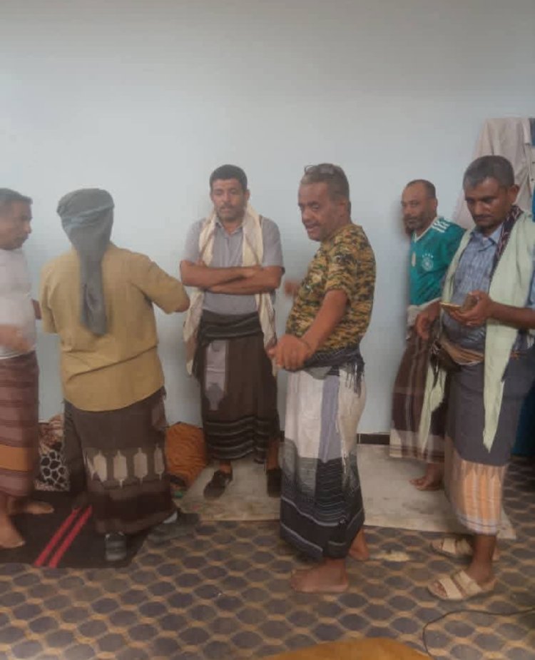 انتقالي نصاب يتفقد إدارة أمن المديرية ويطلع على أوضاع السجناء