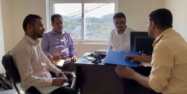 فريق التوجيه والرقابة الرئاسي يطلع على سير عمل الإدارت التنفيذية في انتقالي الضالع