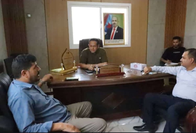 رئيس تنفيذية انتقالي لحج يطلع على الأوضاع الاقتصادية والأمنية في مديرية الحد