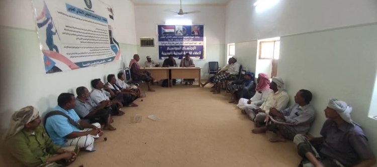 القيادة المحلية لانتقالي حورة ووادي العين تعقد اجتماعها الموسع للفصل الثاني من العام 2025