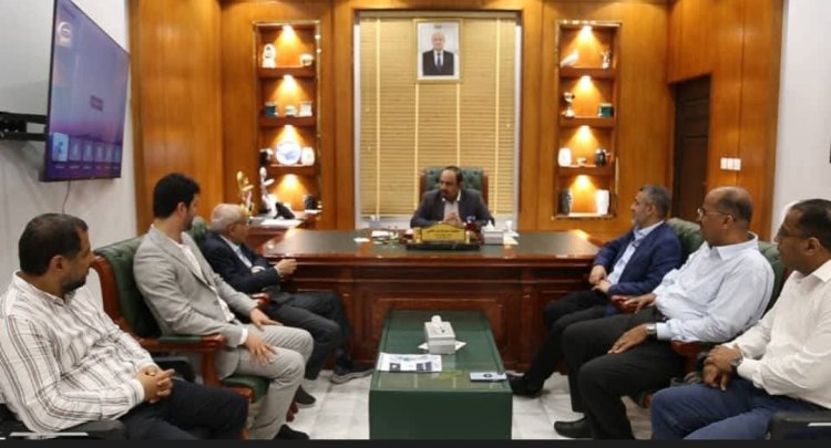 محافظ حضرموت يبحث مع رجل الأعمال عبدالواسع هائل سعيد آفاق توسيع العمل التجاري والصناعي بالمحافظة