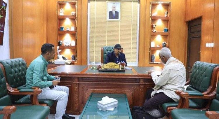 المحافظ بن ماضي يطلع على نشاط مكتب وكالة الأنباء اليمنية سبأ فرع ساحل حضرموت