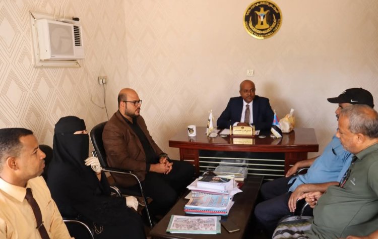 الخليفي والجفري يلتقيان الاتحاد العام لرياضة المعاقين بساحل حضرموت