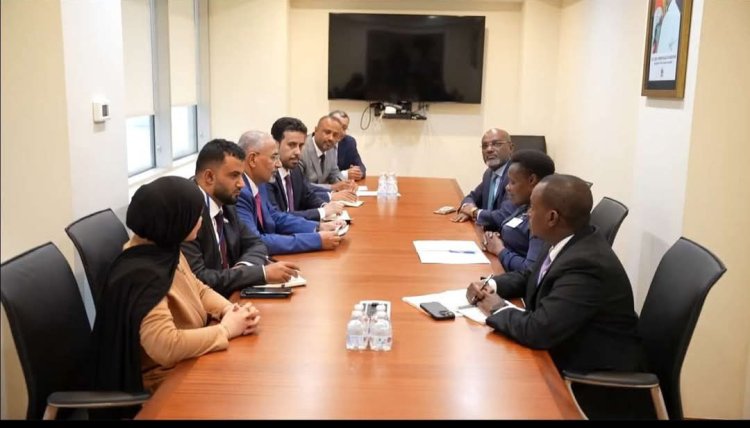 الرئيس الزُبيدي يبحث مجالات التعاون المشترك مع جمهوريتي أوغندا والصومال