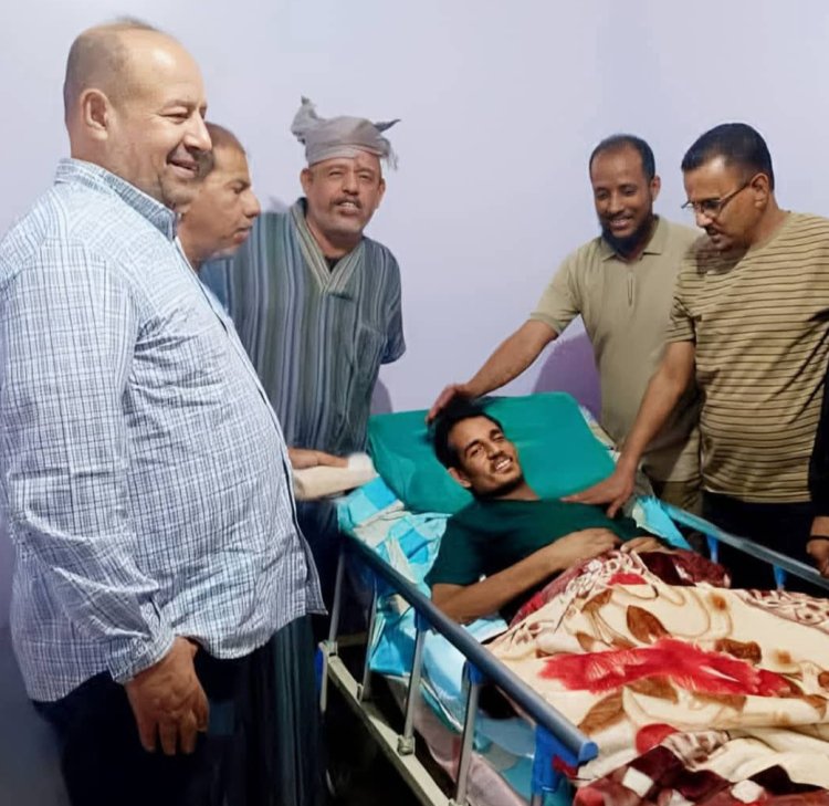 الأمين العام للمجلس المحلي بحضرموت يطمئن بالقاهرة على سير المراحل العلاجية لموظفي كهرباء الساحل وينقل لهم تحيات المحافظ