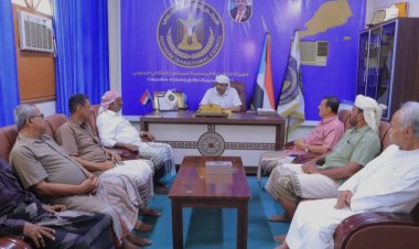 رئيس تنفيذية انتقالي الوادي والصحراء يلتقي رئيس ملتقى نهد من أجل حضرموت والجنوب