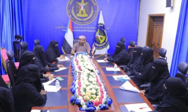 انتقالي وادي وصحراء حضرموت يطلع على التحضيرات النهائية للجنة الحشد النسوية