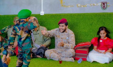 في لفتة وفاء.. نائب القائد العام لقوات دفاع شبوة وقائد اللواء الأول يزوران منزل الشهيد القائد أحمد محسن السليماني