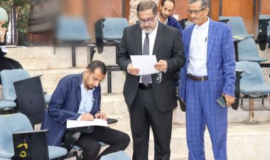 وزير العدل يدشن الامتحانات التحريرية لطلاب السنة الثانية في المعهد العالي للقضاء بعدن