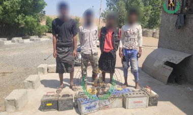 قوات الحزام الأمني في لحج تضبط عصابة تمتهن النشل والسرقة من الشاحنات