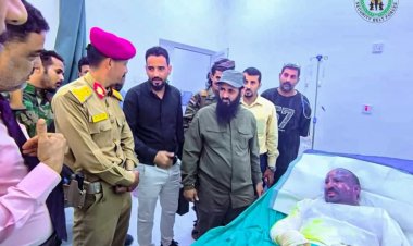 العميدان الوالي واليافعي يزوران جرحى هجوم المحفد الإرهابي في مستشفى عبود العسكري في العاصمة عدن