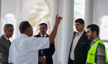 أمين عام محلي حضرموت ونائب وزير الإدارة المحلية يطلعان على جاهزية مبنى الإدارة المحلية بحضرموت