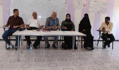 فريق التوجيه والرقابة الرئاسي يزور المعهد الزراعي في أبين