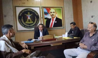 رئيس تنفيذية انتقالي لحج يلتقي مدير الأحوال المدنية بالحوطة