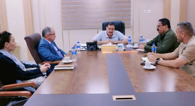 مدير أمن العاصمة عدن يبحث مع مدير مكتب الأمم المتحدة في الشرق الأوسط وشمال أفريقيا سير عمل المنظمات الدولية والإنسانية.