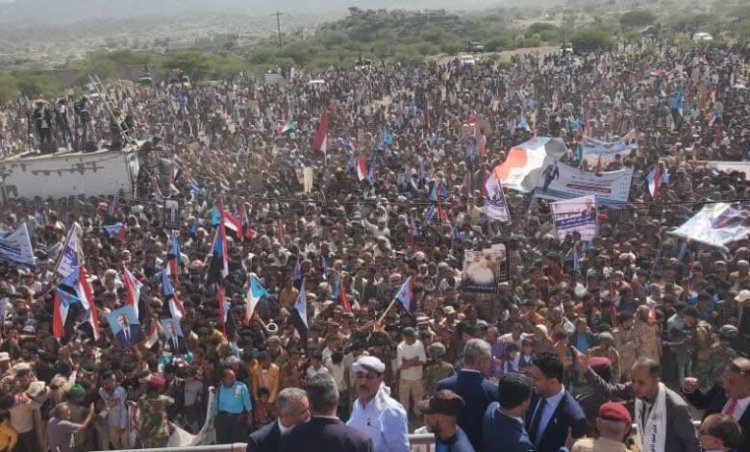 الآلاف من أبناء الجنوب يتوافدون إلى الضالع لإحياء الذكرى الـ62 لثورة 14 أكتوبر المجيدة