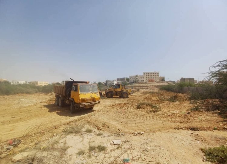 مؤسسة الطرق والجسور تزيل أشجار السيسبان من محيط سوق الخضار بالغيضة استجابةً لمطالبات الجهات الأمنية