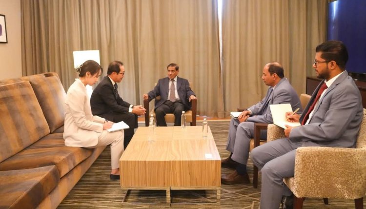 عضو مجلس القيادة الرئاسي البحسني يبحث مع السفير الياباني تعزيز التعاون الثنائي ودعم جهود السلام والتنمية