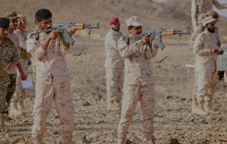 لواء الأحقاف يختتم مشروع الرماية القتالية بالذخيرة الحيّة بمختلف الأسلحة الخفيفة والثقيلة والمتوسطة