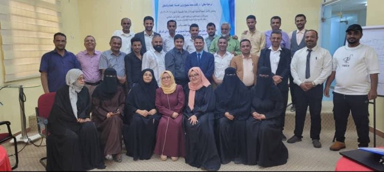 فريق إدارة الجودة ومكافحة العدوى بالمهرة يشارك في دورة تدريبية بعدن لإعداد مدربين وطنيين