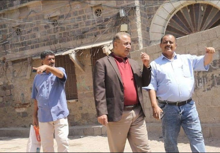 فريق التوجيه والرقابة الرئاسي يتفقد قصور السلطنة العبدلية التاريخية بمحافظة لحج