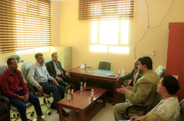 فريق التوجيه والرقابة الرئاسي يطلع على سير عمل مكتب الزراعة والري بشبوة