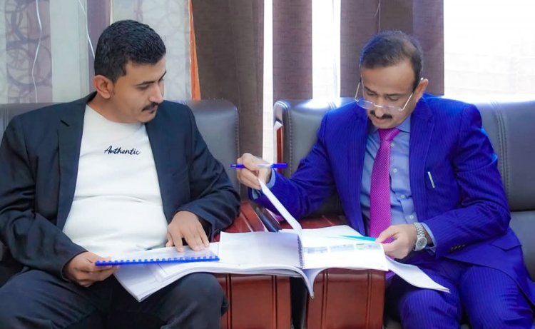 المحافظ بن الوزير يطلع على دراسات مشروع إنشاء مركز التغذية العلاجية بمديرية بيحان