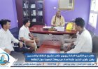 طلاب من الثانوية العامة يزورون مكتب مشروع النظافة والتحسين بغيل باوزير لتنفيذ فكرة إعداد فيديوهات توعوية حول النظافة