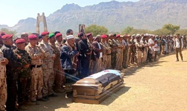 الضالع تشييع جثمان الفقيد الفريق الركن علي قائد صالح مشرح إلى مسقط رأسه