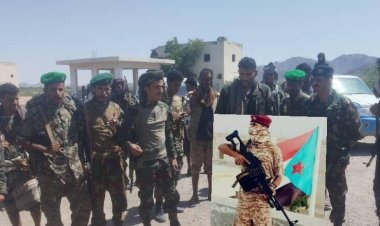 قائد الكتيبة الثانية تدخل سريع يستلم نقطة الفيض في المنطقة الوسطى بأبين