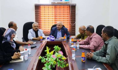 فريق التوجيه والرقابة الرئاسي يطّلع على أداء مكتب التعليم الفني والتدريب المهني بالعاصمة عدن