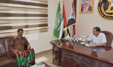 باتيس يلتقي رئيس تنفيذية انتقالي أرياف المكلا